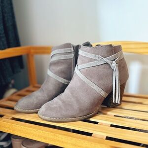 Express Suede Ankle Booties